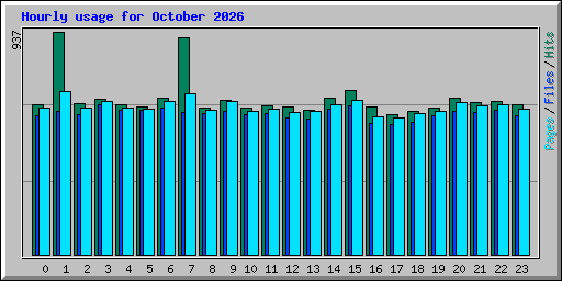 Hourly usage for October 2026