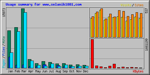 Usage summary for www.selanik1881.com